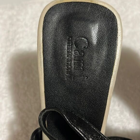 Cami International black sandal silver heels patent leather 7.5 M FIRM on PRICE - Picture 3 of 8
